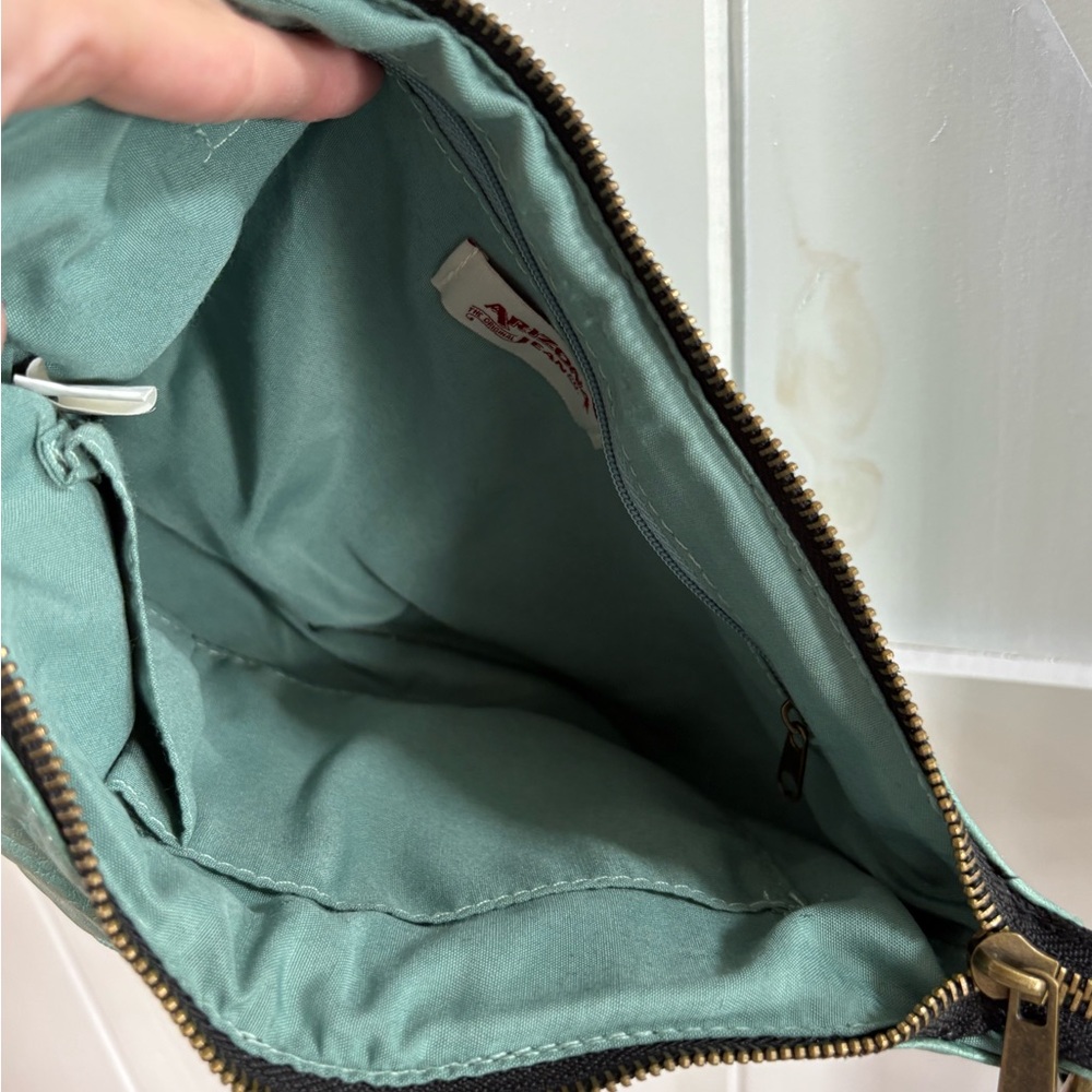 Arizona Jean Company Mint Faux Leather Crossbody Purse - Picture 5 of 5